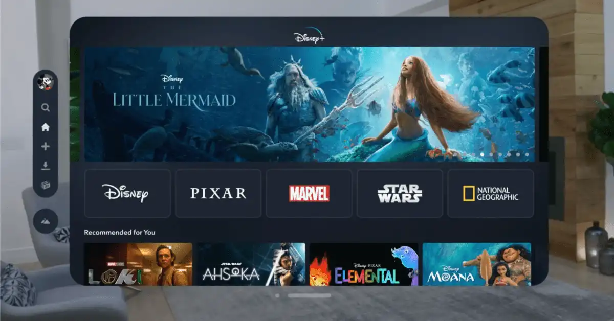 Películas de Disney en 3D disponibles para streaming en Apple Vision Pro