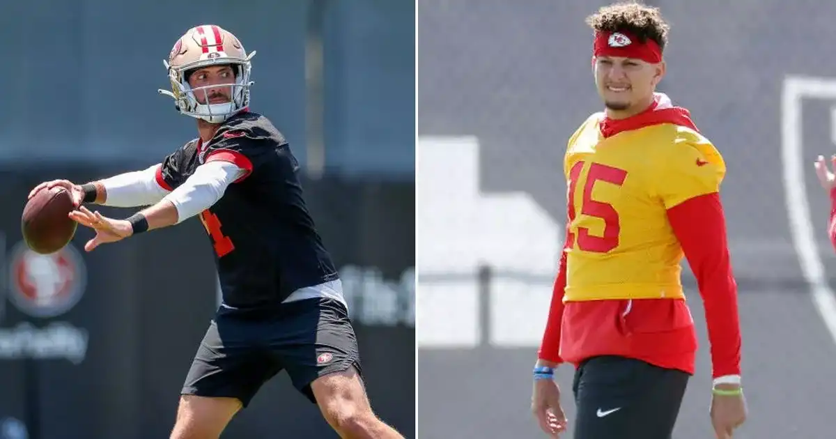 Los 49ers imitan a Patrick Mahomes antes del Super Bowl