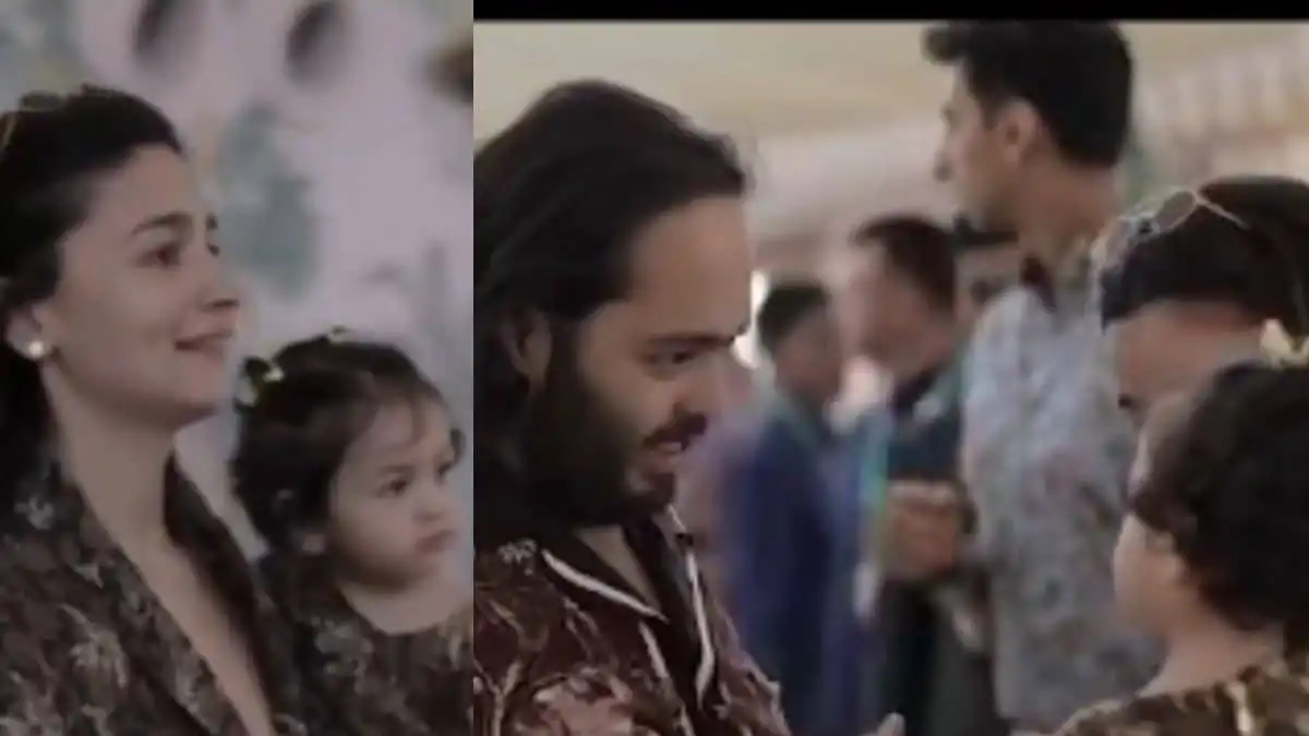 Alia Bhatt Raha Twin Jungle Print Anant Ambani Conmovedor Video Ver