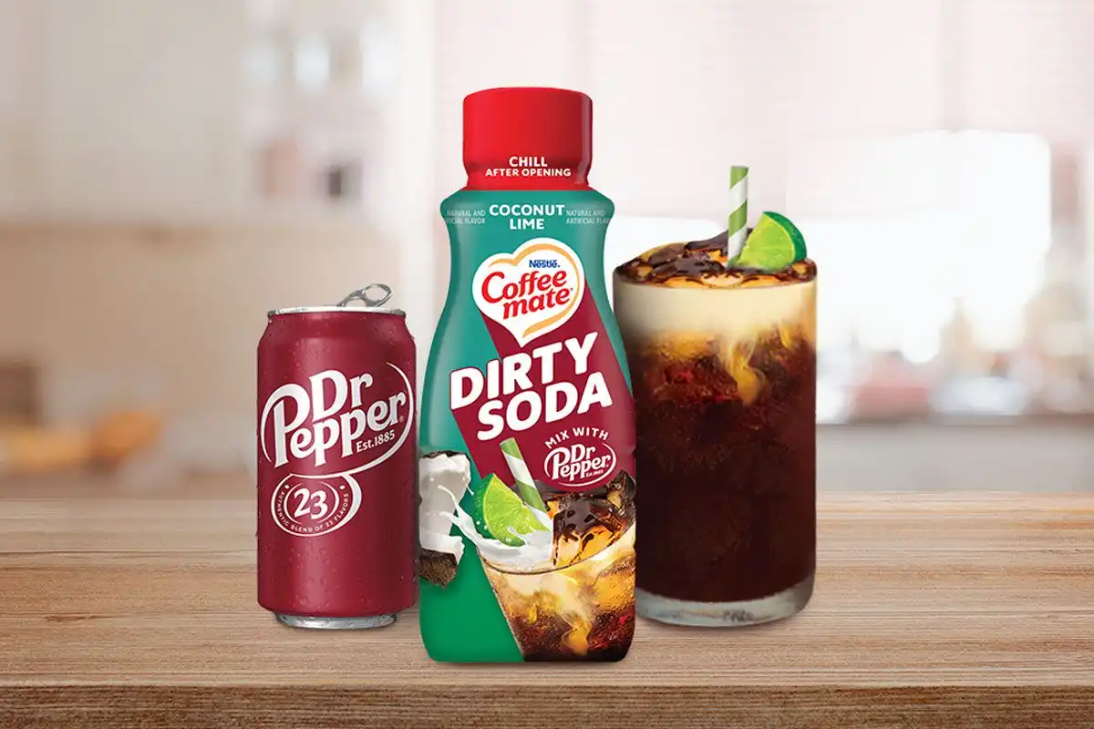 Crema de soda sucia del equipo de Coffee Mate Dr. Pepper