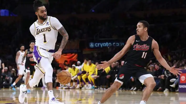 D'Angelo Russell: Las especulaciones sobre el traspaso de los Lakers se alimentan de la victoria sobre los Blazers