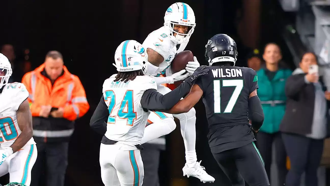 Los Dolphins dominan a los Jets y a Tim Boyle con INT de 99 yardas