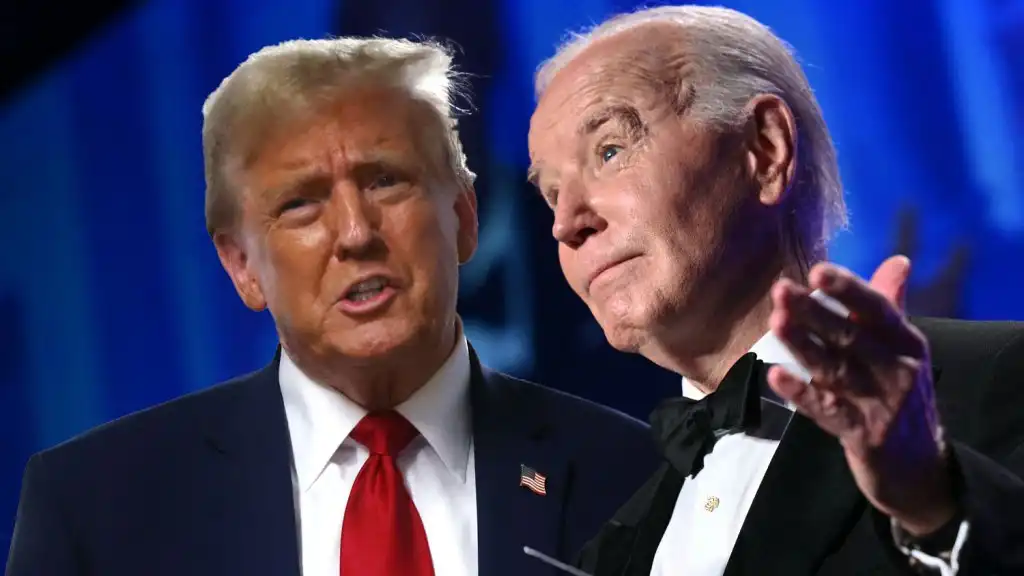 Donald Trump enojado por las burlas de Biden y Colin Jost en WHCD
