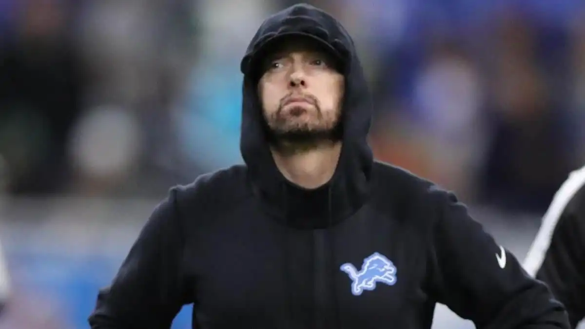 Eminem le pide un gran favor a Matthew Stafford antes del partido de playoffs de la NFL entre los Rams y los Lions