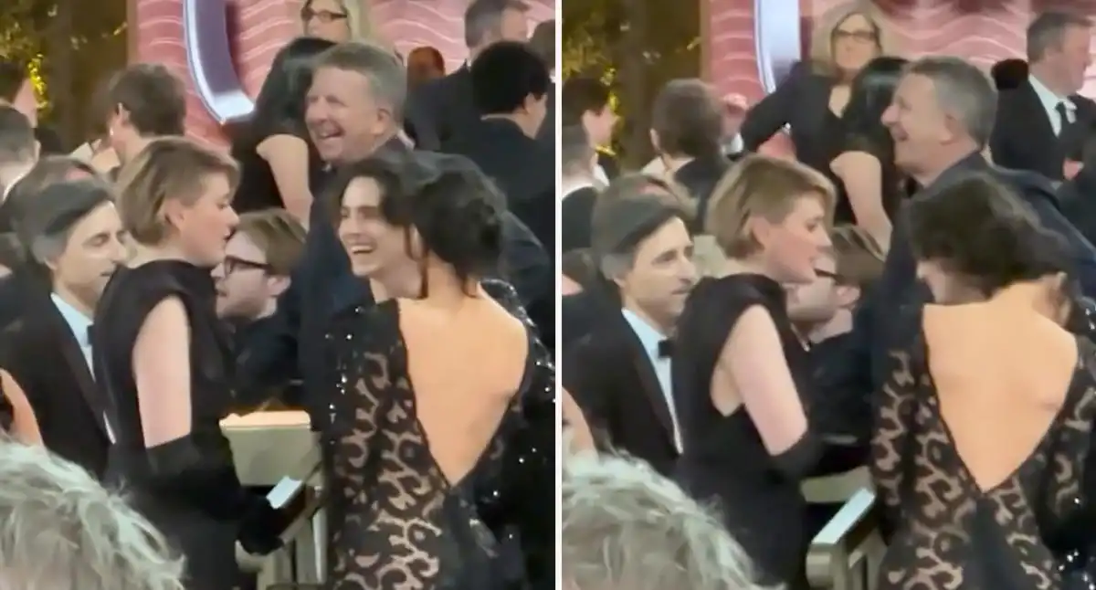 Fans divididos por el incómodo video de Kylie Jenner y Greta Gerwig en los Globos de Oro