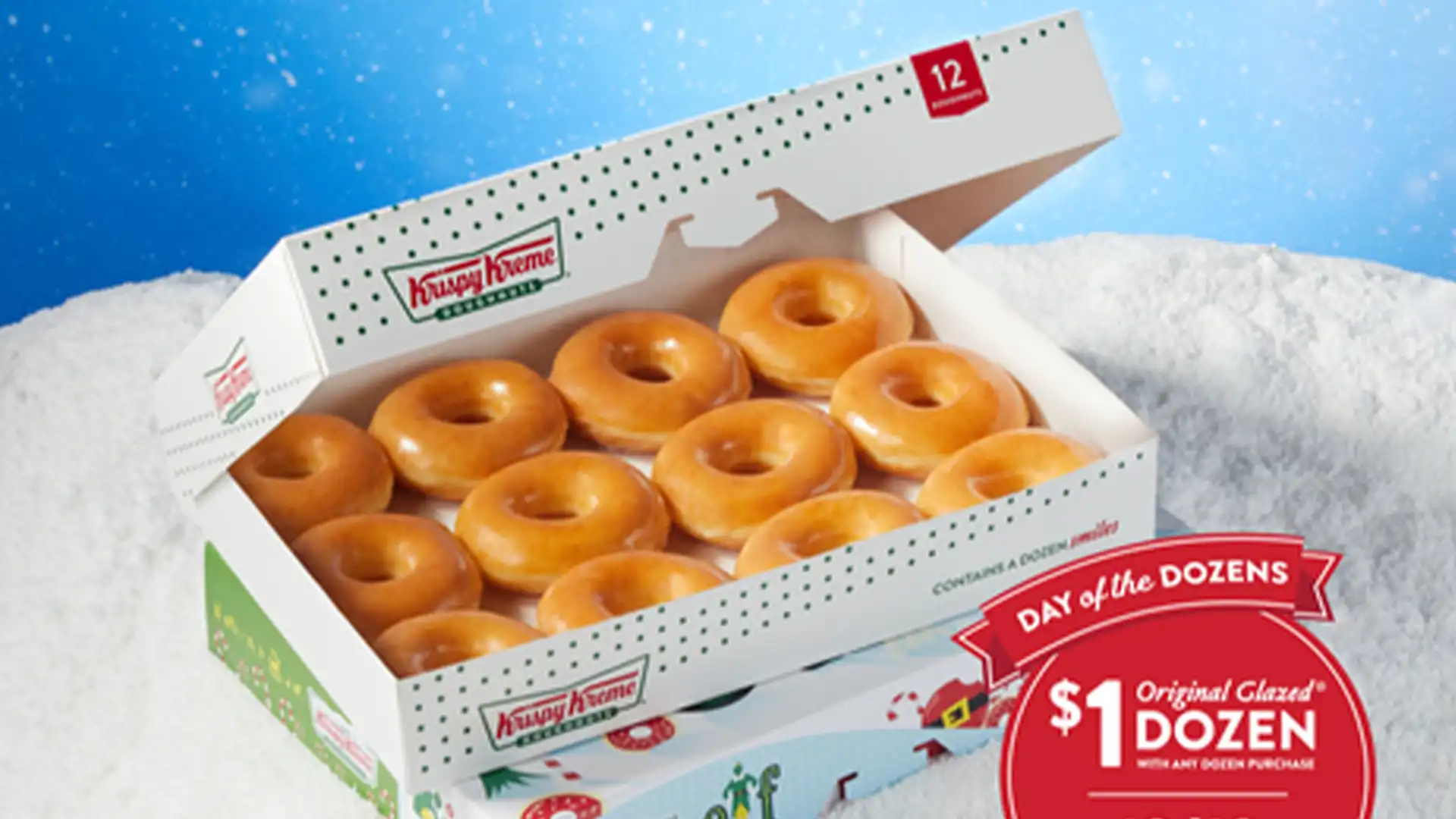 Obtén $1 docena de donas Krispy Kreme