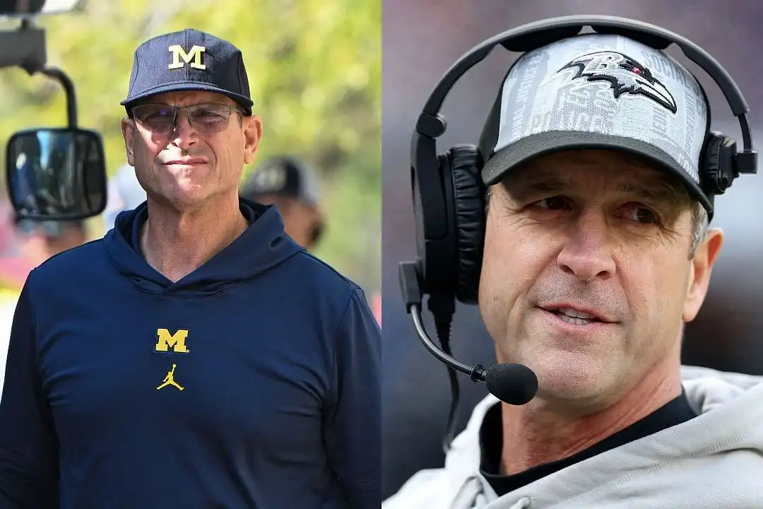 Jim Harbaugh John Harbaugh Comparando el récord de victorias y derrotas de HC NFL