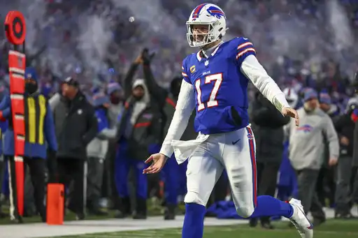 Josh Allen y los Bills derrotan 31-17 a los Steelers en un partido de playoffs retrasado por la nieve. Chiefs a continuación