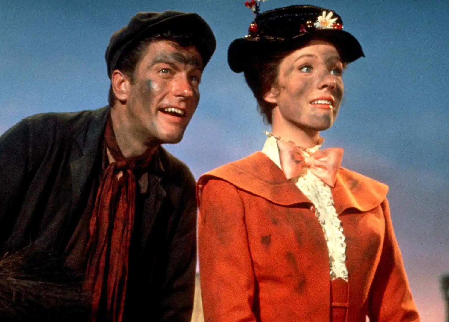 Julie Andrews, Dick Van Dyke, Mary Poppins, ensayos, vínculo instantáneo