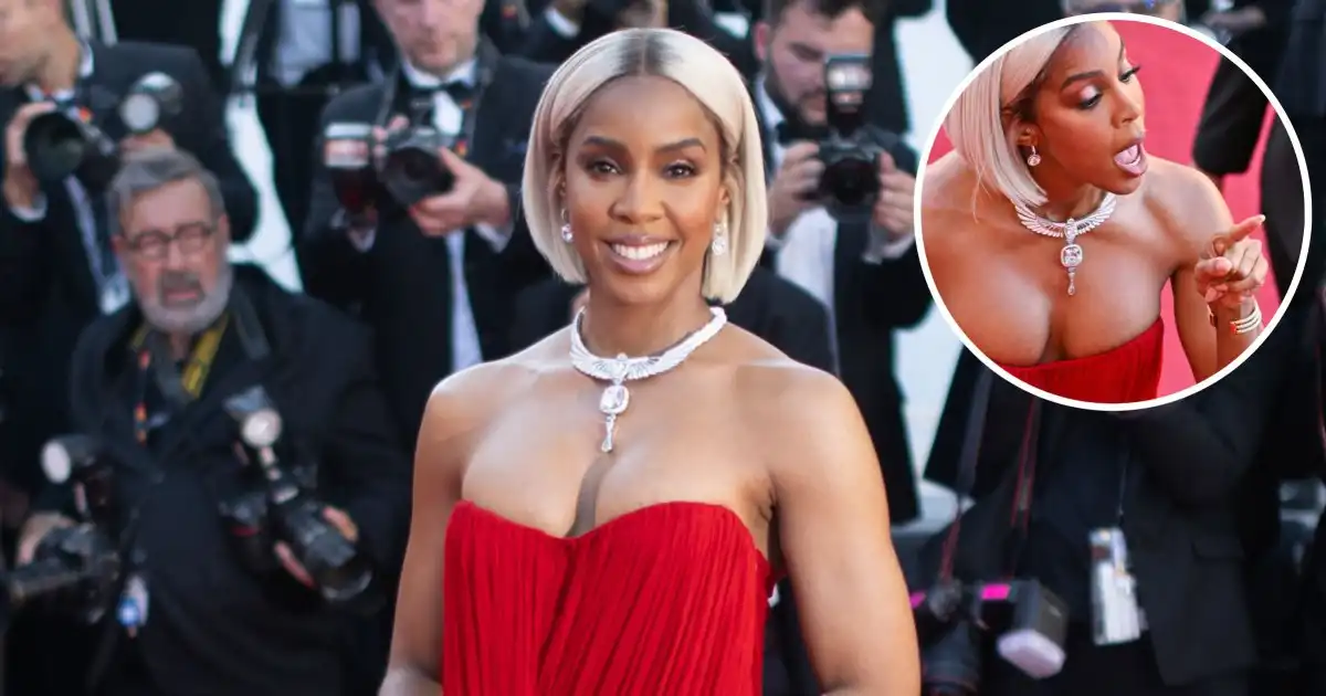 Kelly Rowland se enfrenta a la seguridad en el video de la alfombra roja de Cannes