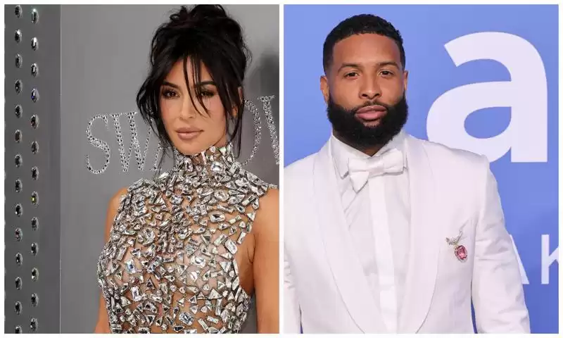 Kim Kardashian Odell Beckham Jr. atuendos de cuero a juego rumores de romance