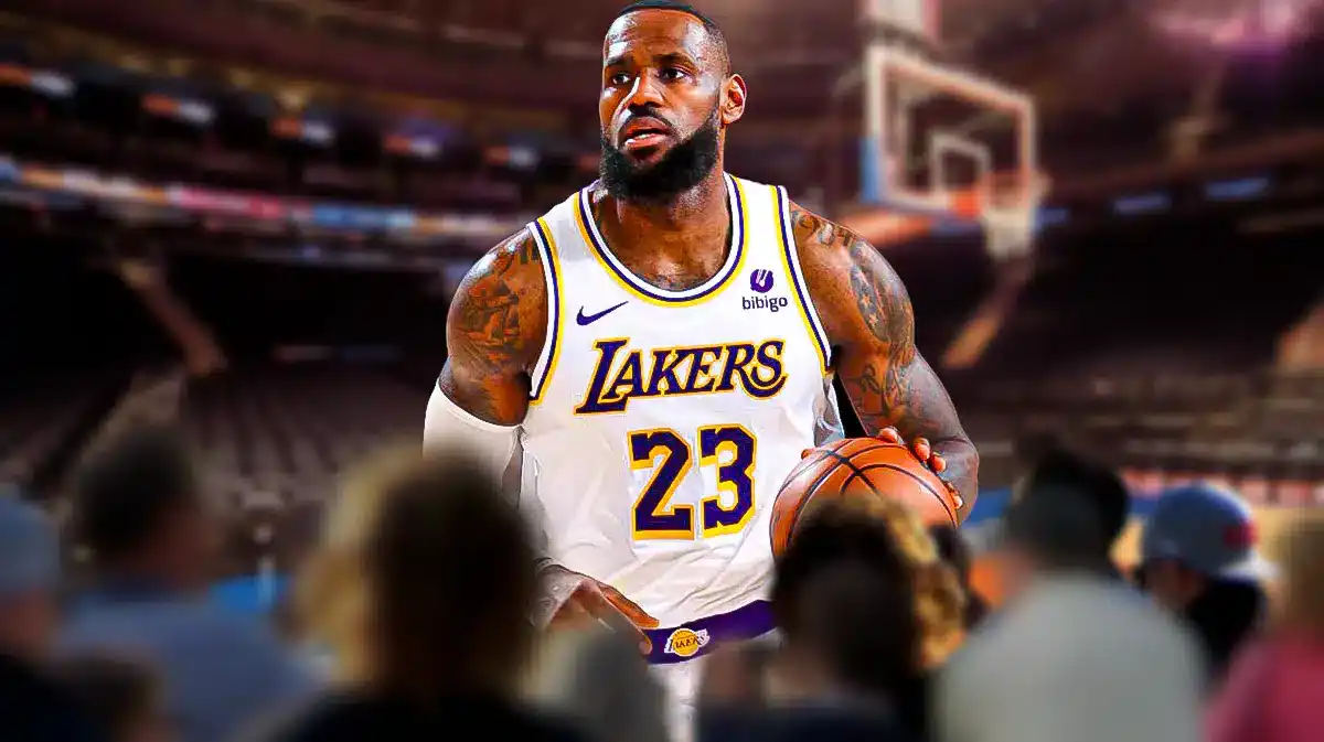 Lakers LeBron James MSG mensaje en el patio de recreo de los aficionados de los Knicks