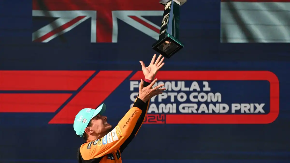 Lando Norris se asegura la victoria en su primera victoria en la Fórmula 1 en el Gran Premio de Miami 2024
