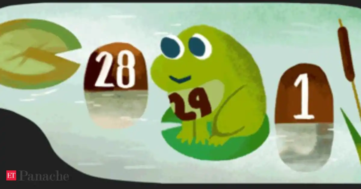 Día bisiesto 2024: el garabato de rana animado de Google celebra el tiempo bisiesto adicional