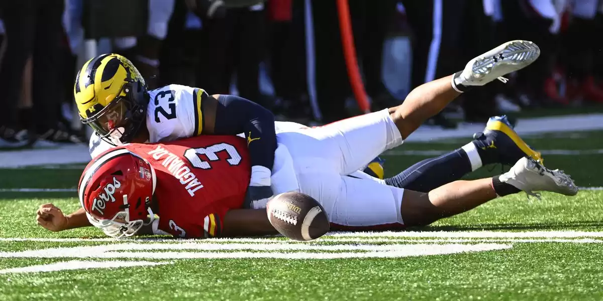Fútbol americano de Maryland vs No. 3 Michigan: Empujado al borde del abismo, pero finalmente cae 31-24