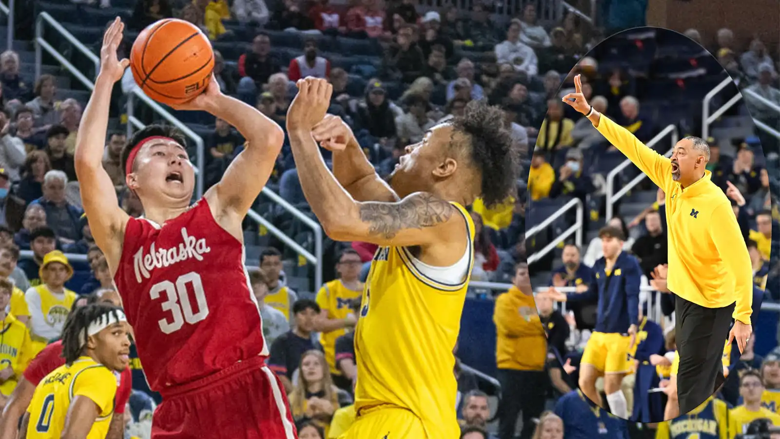 La terrible defensa de Michigan deja al baloncesto de Nebraska desconcertado