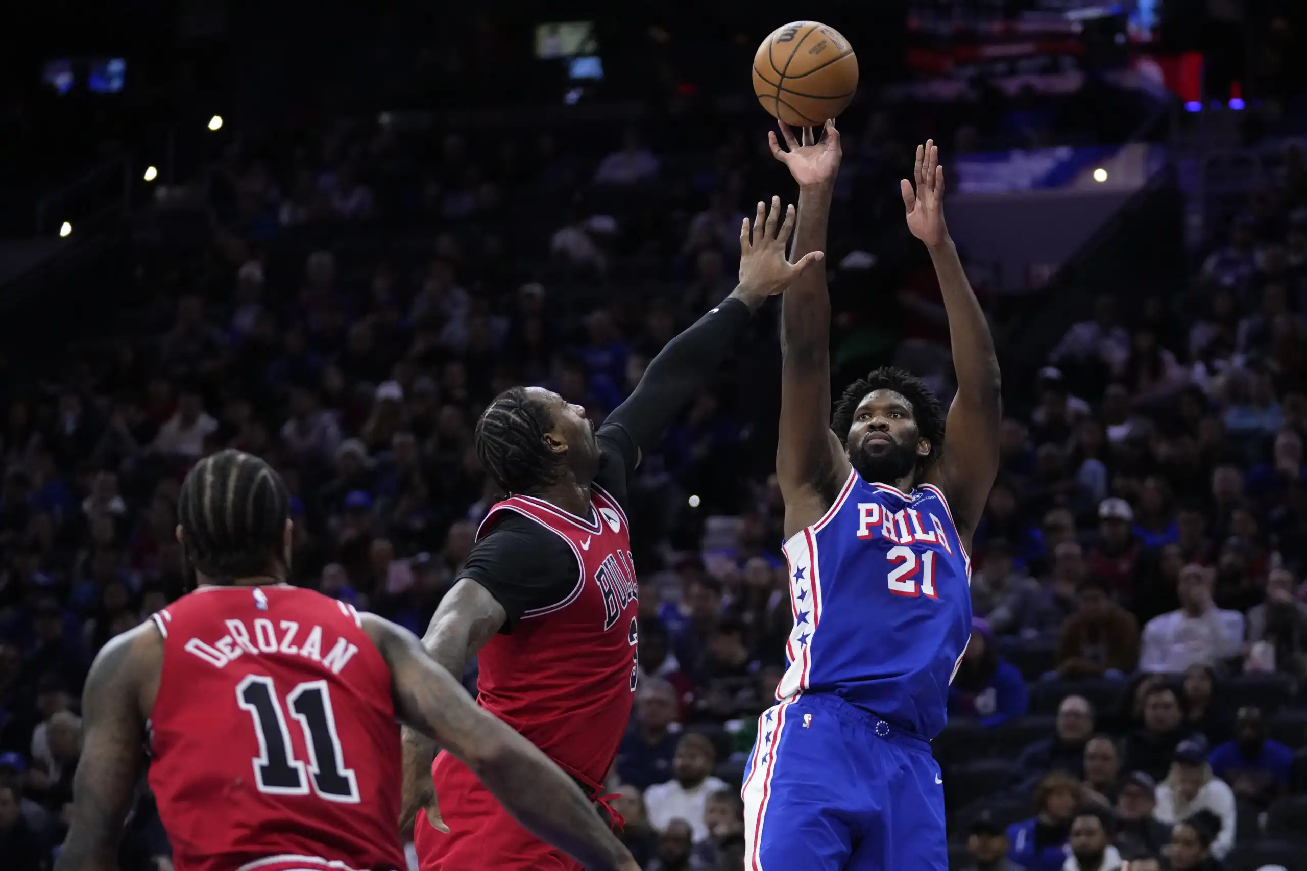 NBA: Regreso de triple-doble de Joel Embiid, 76ers derrotan a Bulls | Inquirer Deportes