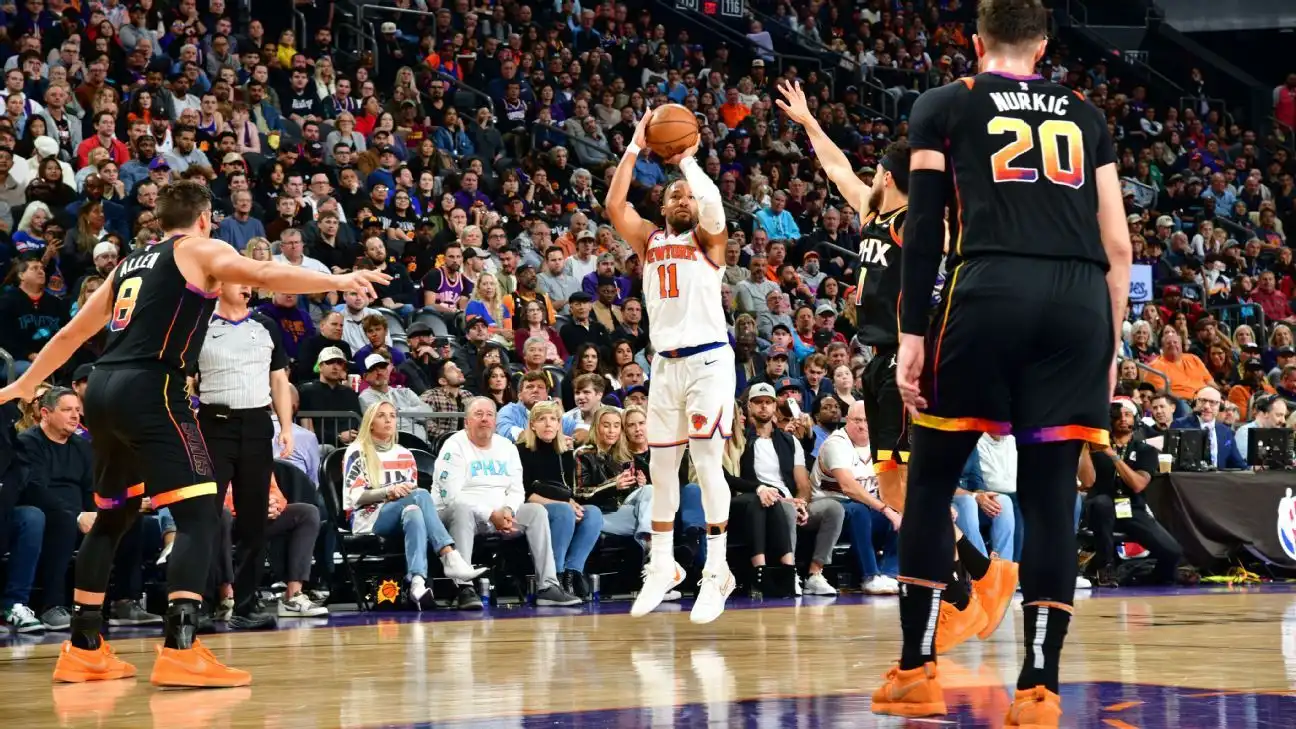 Jalen Brunson, de los New York Knicks, establece récords de tres puntos y anota 50 puntos