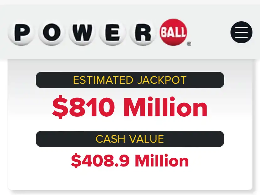 Números ganadores de Powerball Lunes 1 de enero Boletos de cheques premio mayor de $810 millones