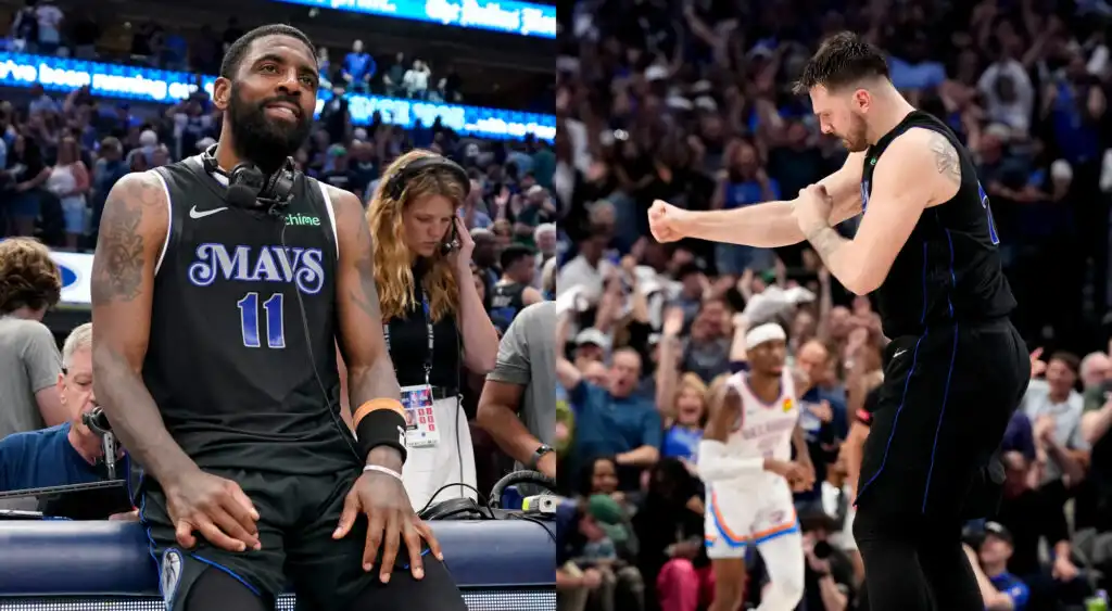 Social Media Reacts to Luka Doncic and Kyrie Irving's Wholesome Celebration After Mavs Punch Ticket to Conference Finals