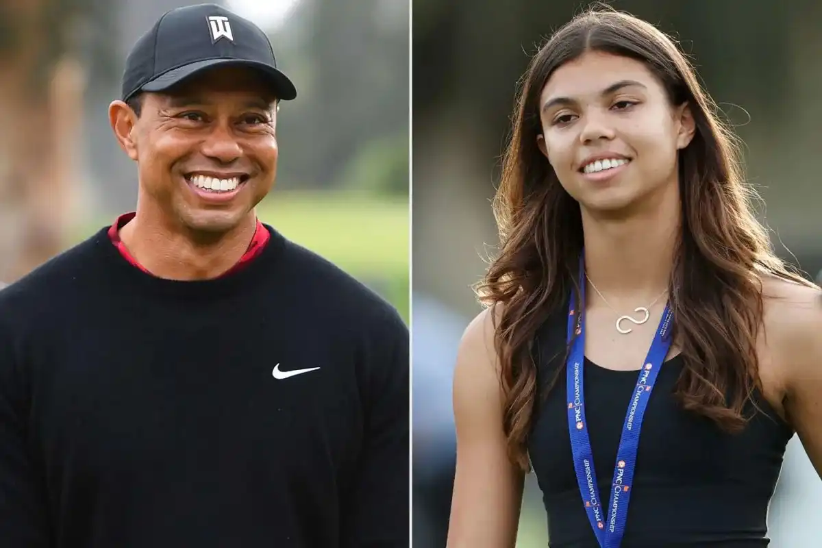 La hija de Tiger Woods, Sam, se desempeña como caddie por primera vez durante el evento del Campeonato PNC