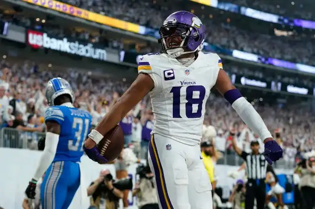 Derrota del receptor estrella de los Vikings, Justin Jefferson, ante los Lions: todo lo que pudo